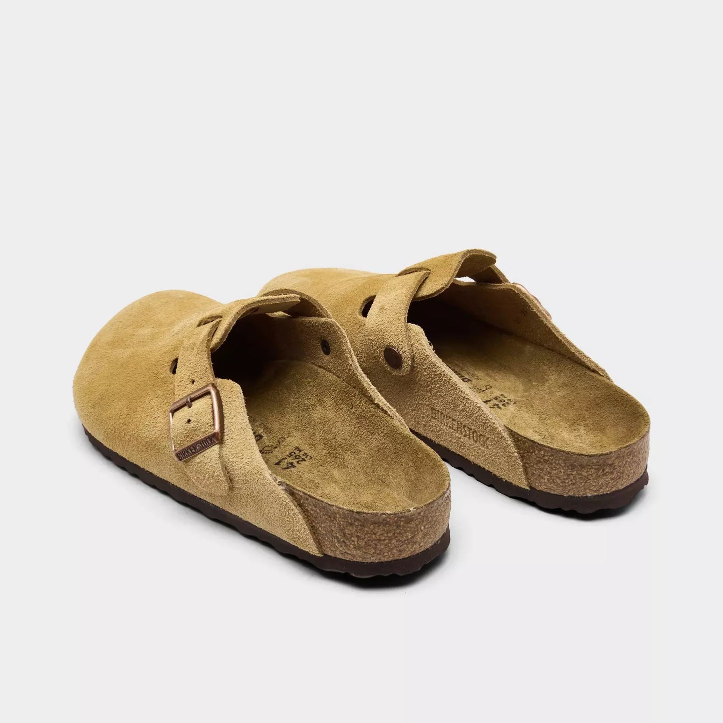 Men's Birkenstock Boston Suede Leather Birko-Flor Clogs