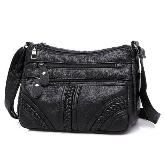 Women’s Soft Leather Shoulder Bag – Fashionable Handbag