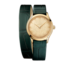 omega de ville mini tr?or 18k moonshine? gold & diamonds lady's watch_3