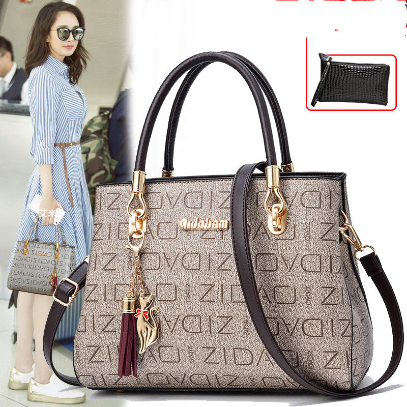 Women’s Printed Handbag – Big Fashion Shoulder Messenger Bag