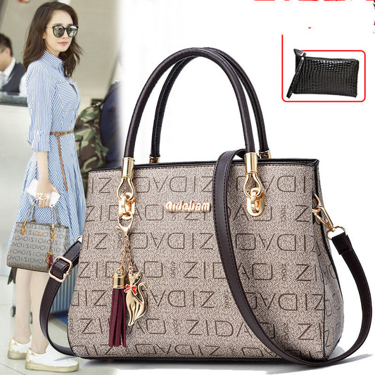 Women’s Printed Handbag – Big Fashion Shoulder Messenger Bag