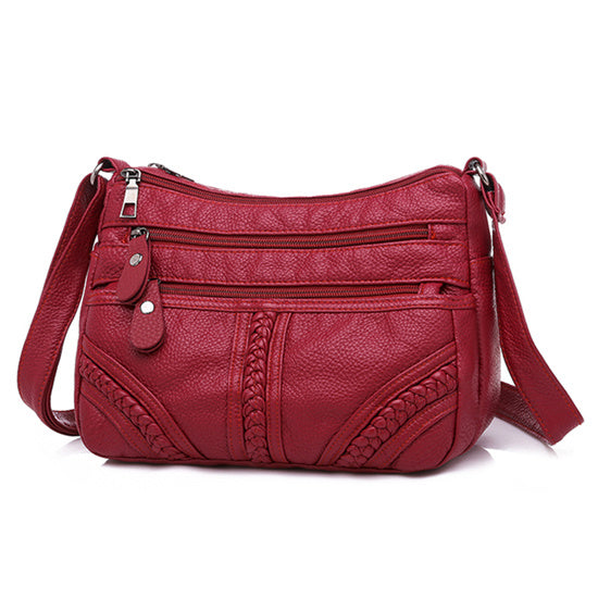 Women’s Soft Leather Shoulder Bag – Fashionable Handbag