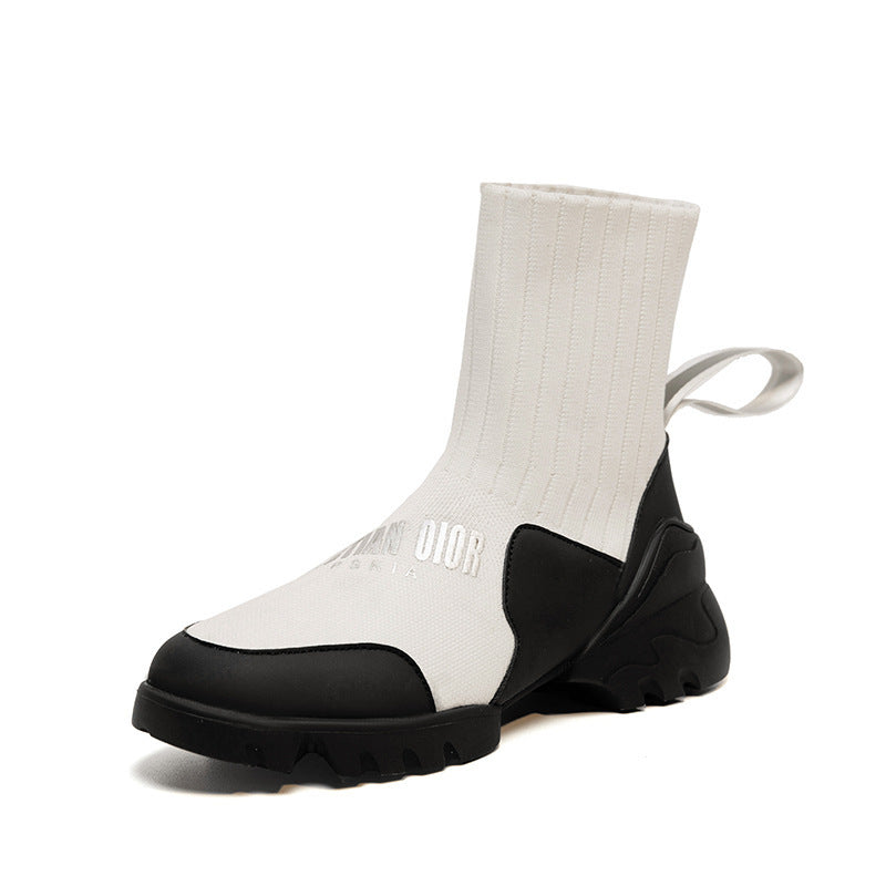 High-top Shoes Women Thick-soled Socks Women's Shoes Casual Sports Shoes Martin Boots