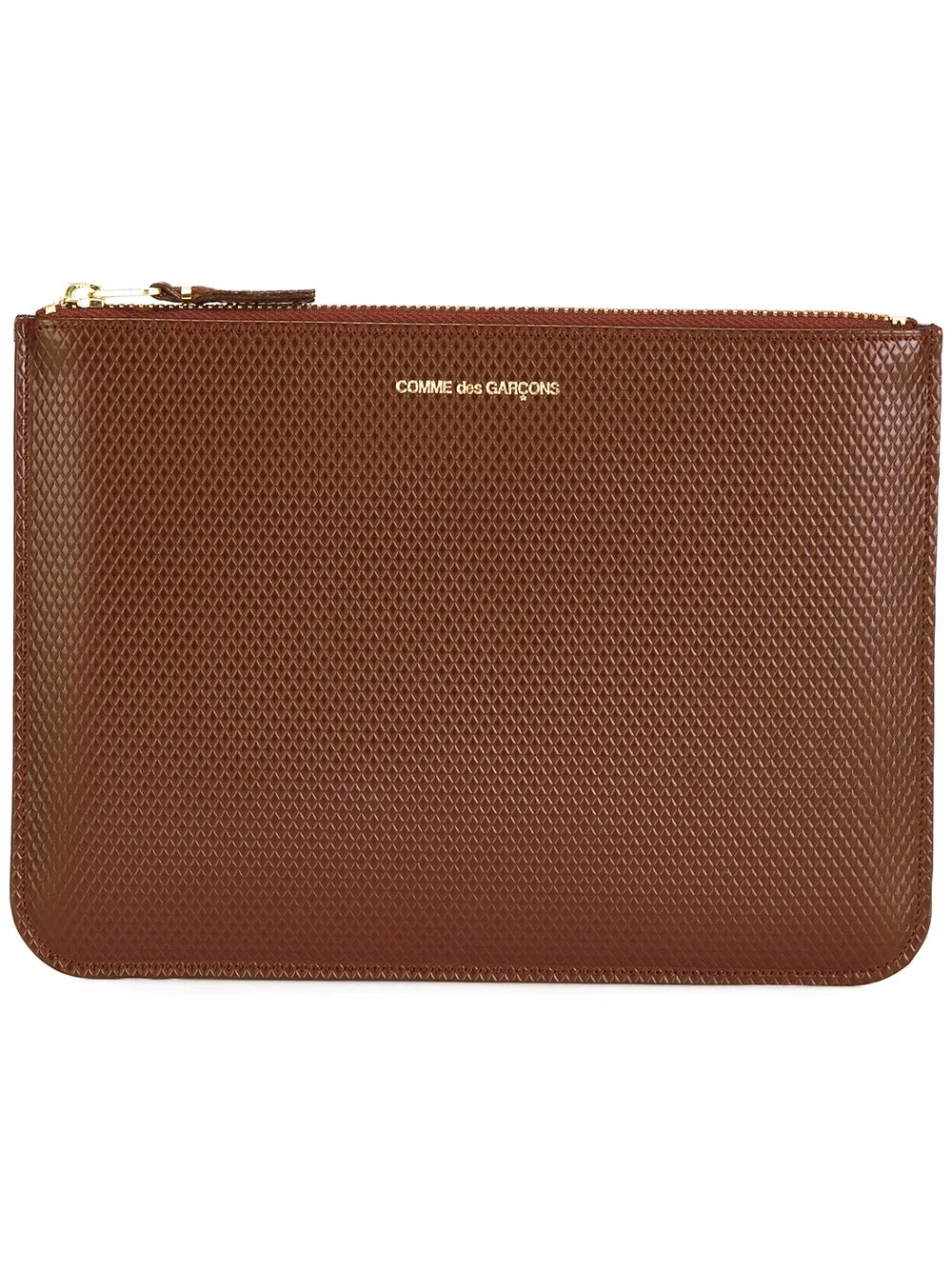 Comme Des Garçons Wallet textured leather clutch