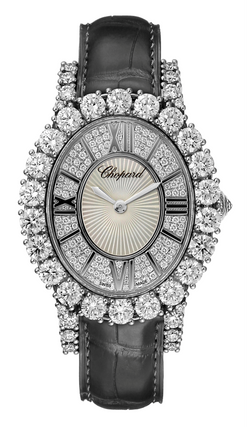 chopard l'heure du diamant 18k white gold & diamonds lady's watch_5