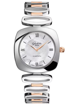 glashutte original lady collection pavonia stainless steel & red gold lady's watch