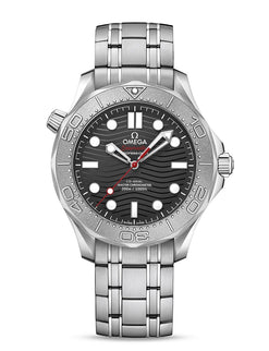 omega seamaster diver chronometer stainless steel & titanium men's watch_1