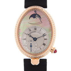 breguet reine de naples 18k rose gold & diamonds lady's watch_1