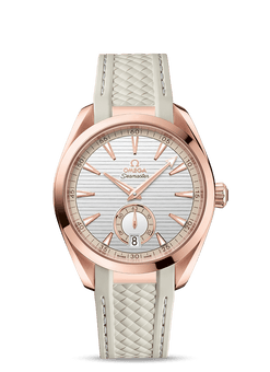 omega seamaster aqua terra co-axial master chronometer 18k sedna? gold men's watch_1