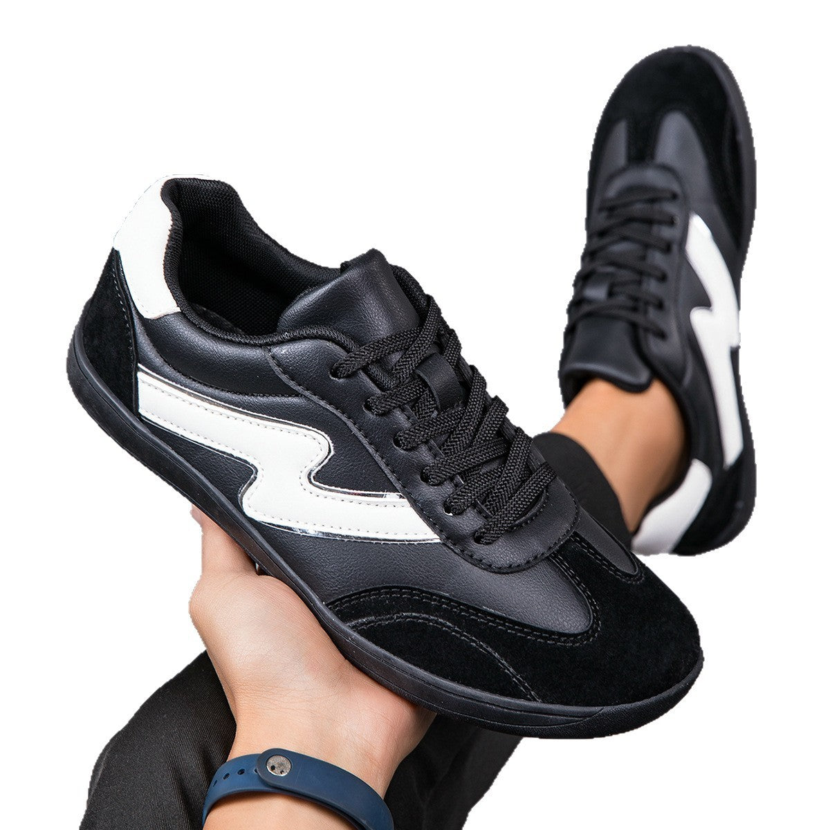 Men’s Fashion Sneakers – Plus Size, Wide Toe, Casual Comfort