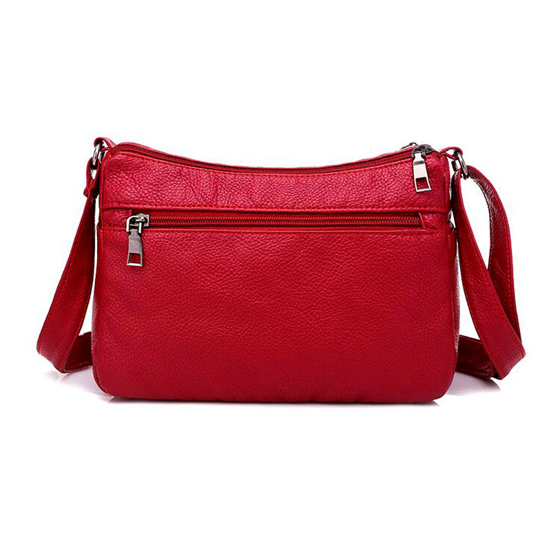 Women’s Soft Leather Shoulder Bag – Fashionable Handbag