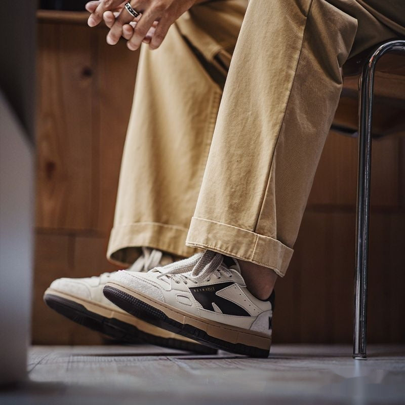 Men’s New Crack Design Sneakers – Trendy All-Match Casual Style