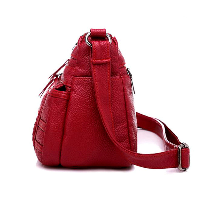 Women’s Soft Leather Shoulder Bag – Fashionable Handbag