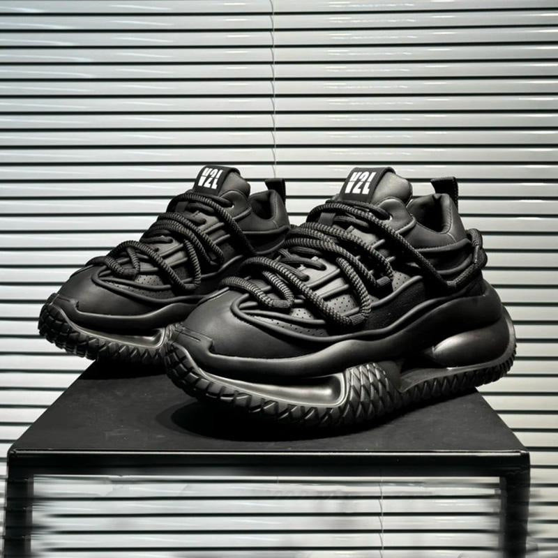 Men’s Fashion Dad Shoes – Solid Color Casual Stain Resistant