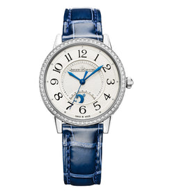 jaeger-lecoultre rendez-vous classic night & day stainless steel & diamonds lady's watch