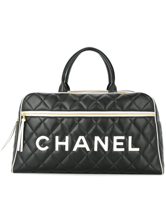 CHANEL CC logos Boston hand bag