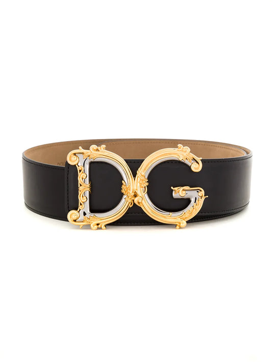 Dolce & Gabbana DG Baroque leather belt