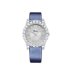 chopard l'heure du diamant 18kt white gold lady's watch