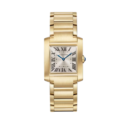 cartier tank fran?ise 18k yellow gold unisex watch