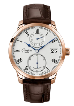 glashutte original senator chronometer red gold men's watch