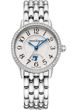 jaeger-lecoultre reverso classic night & day stainless steel & diamonds lady's watch