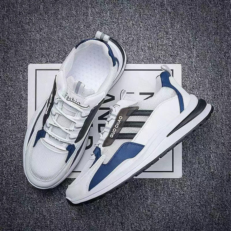 Men’s Lace-Up Mesh Running Sneakers – Breathable Comfort