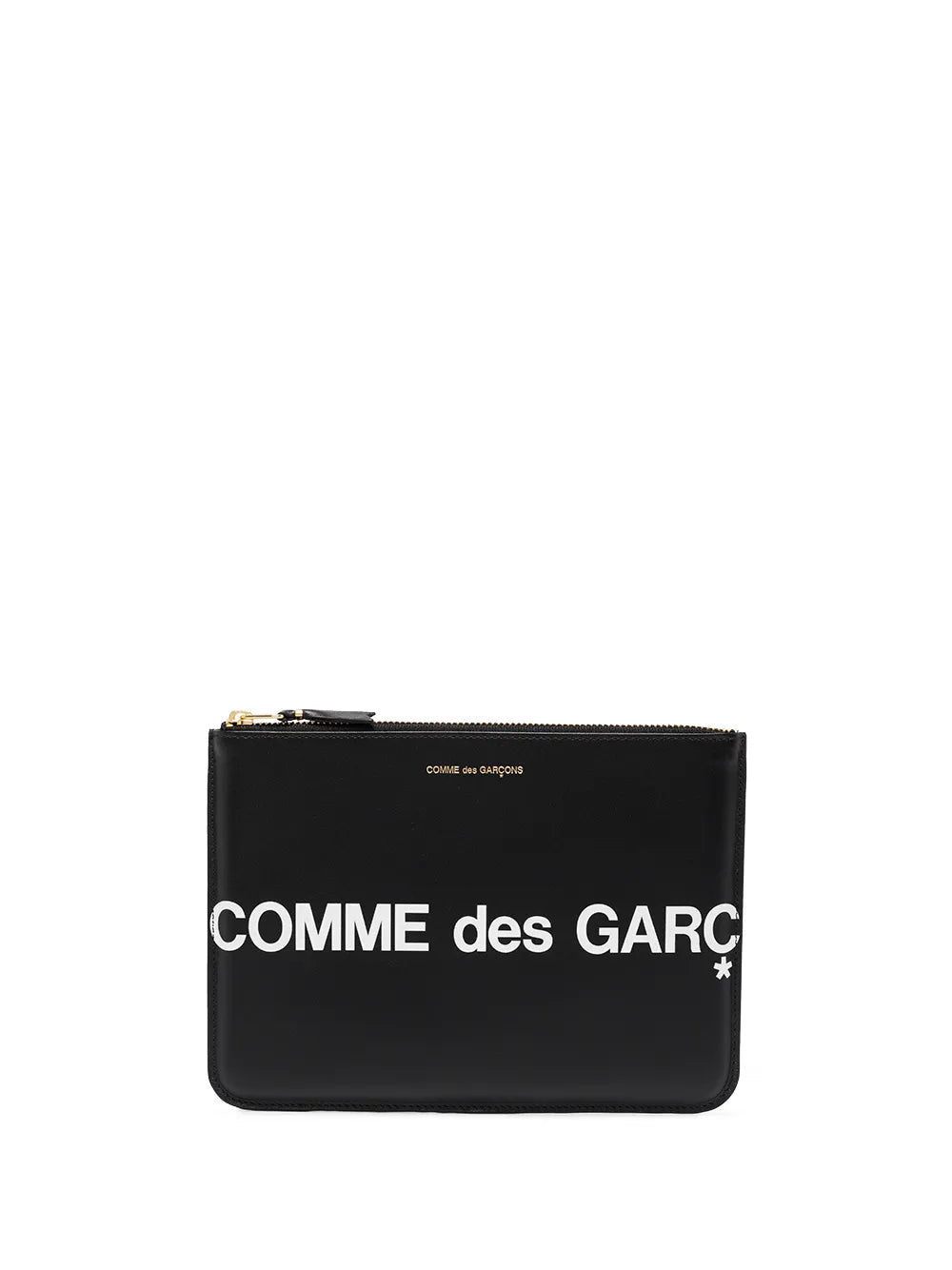 Comme Des Garçons Wallet logo print leather pouch