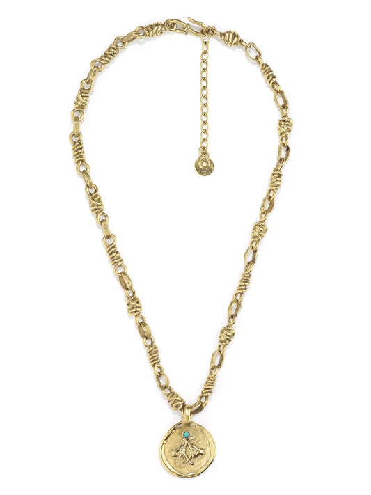 Goossens Talisman Taurus medal necklace