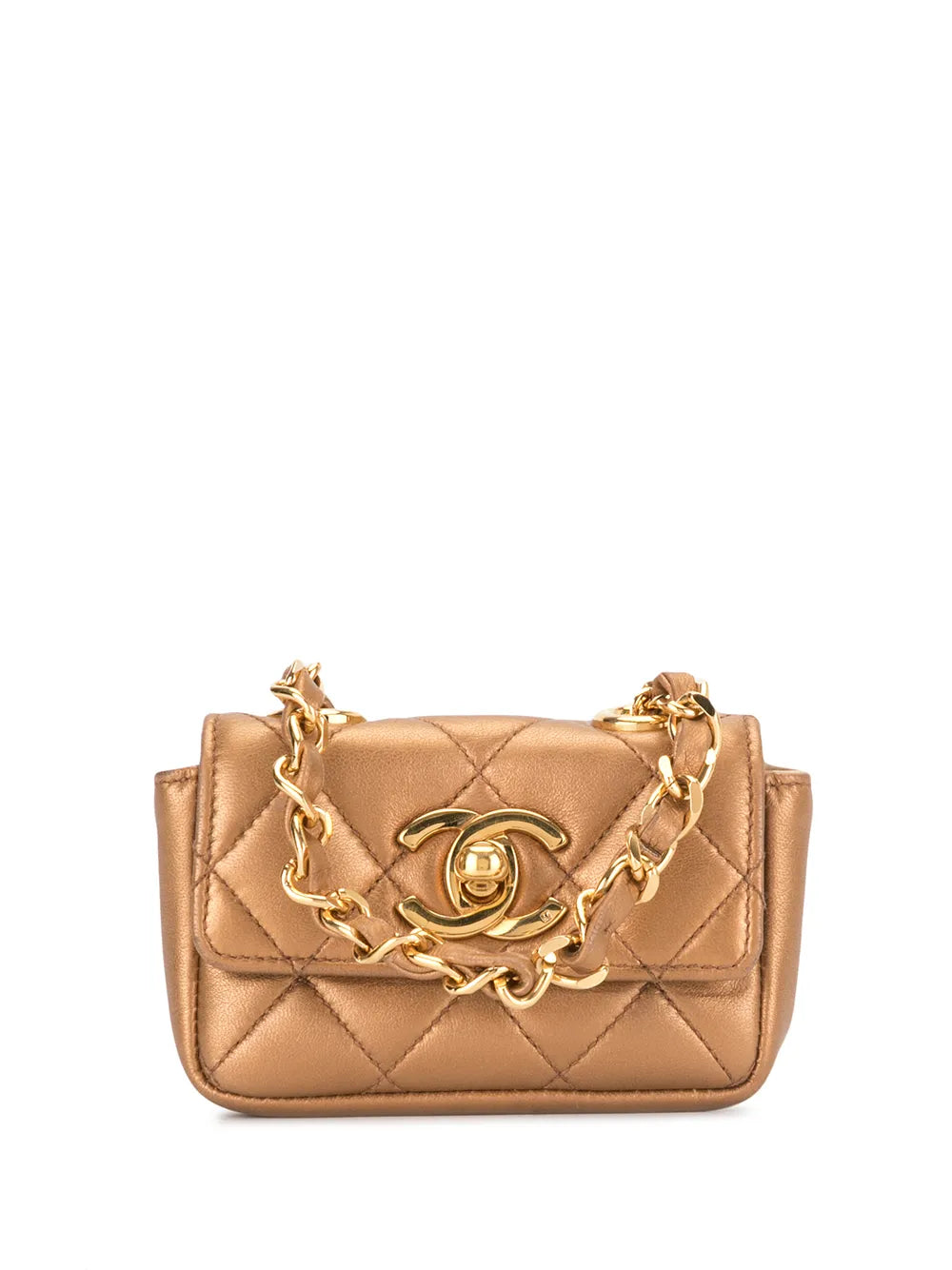 CHANEL 1992 mini diamond quilted tote