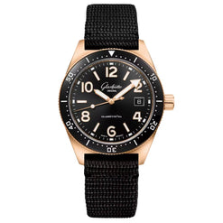 glashutte original spezialist seaq  18k red gold men's watch