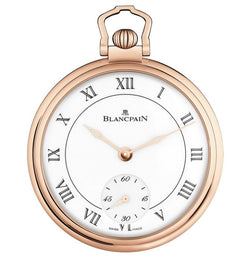 blancpain metiers d'art montre de poche demi-savonnette 18k red gold man's watch_1