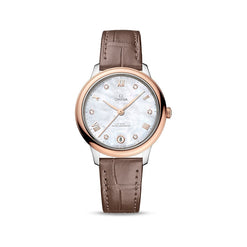 omega de ville prestige stainless steel & 18k sedna?gold lady's watch_8