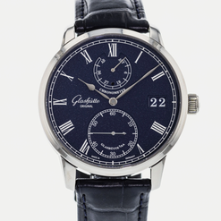 glashutte original senator chronometer white gold men's watch