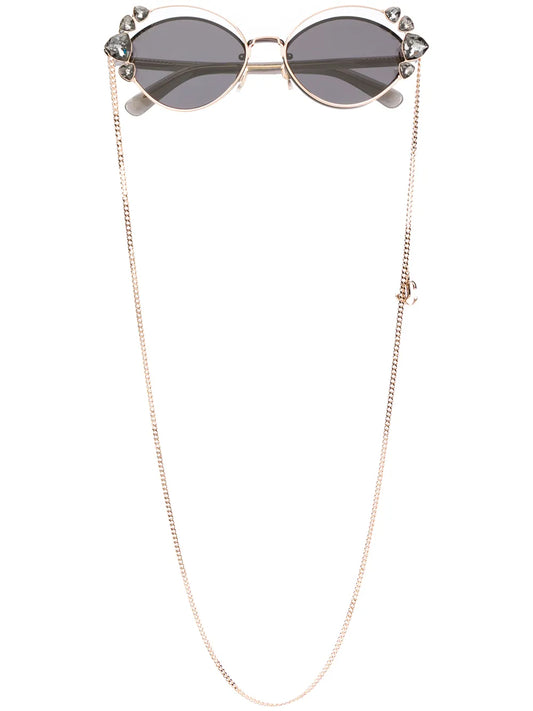 Jimmy Choo Eyewear embellished double framed sunglasses