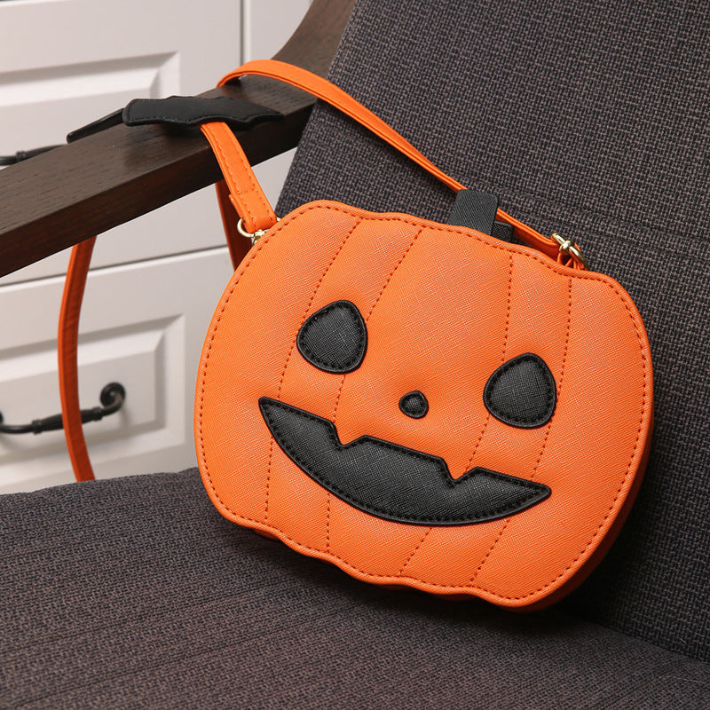 Women’s Halloween Shoulder Bag – Pumpkin Cartoon Personalized Bag