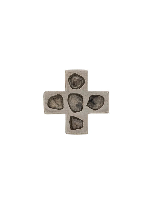 Parts of Four mega pavé diamond plus earring