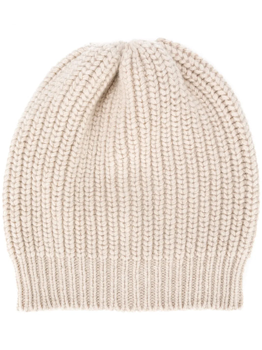 Brunello Cucinelli plain cable knit beanie