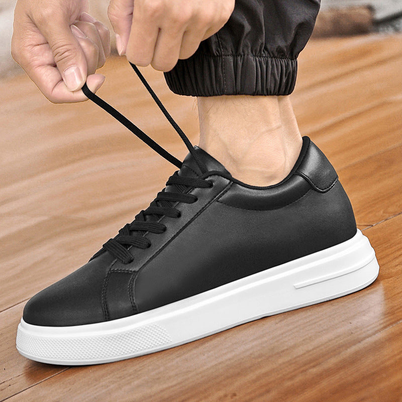 Men’s 8CM Invisible Height-Increasing Sneakers – Trendy Platform Casual Shoes