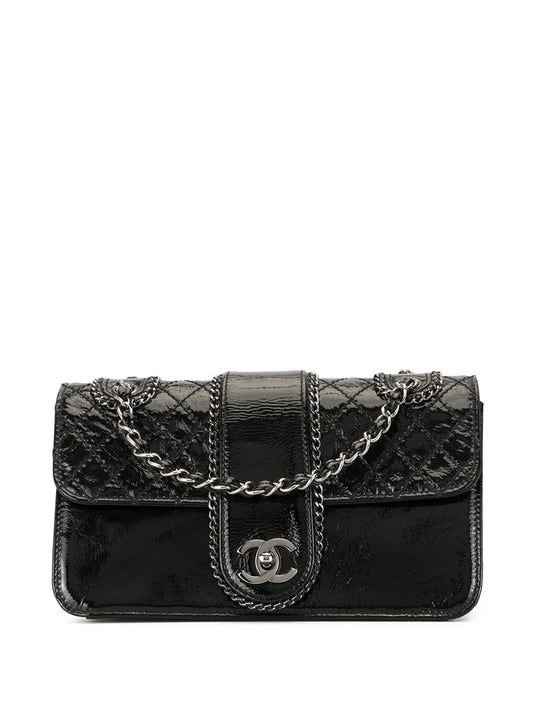 CHANEL 2006 quilted double chain shoulder bag