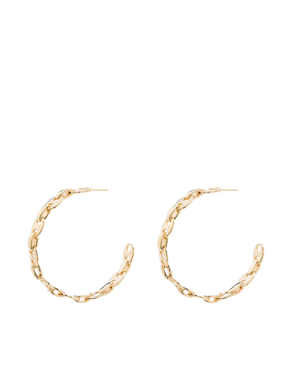 Rabanne chain link hoop earrings