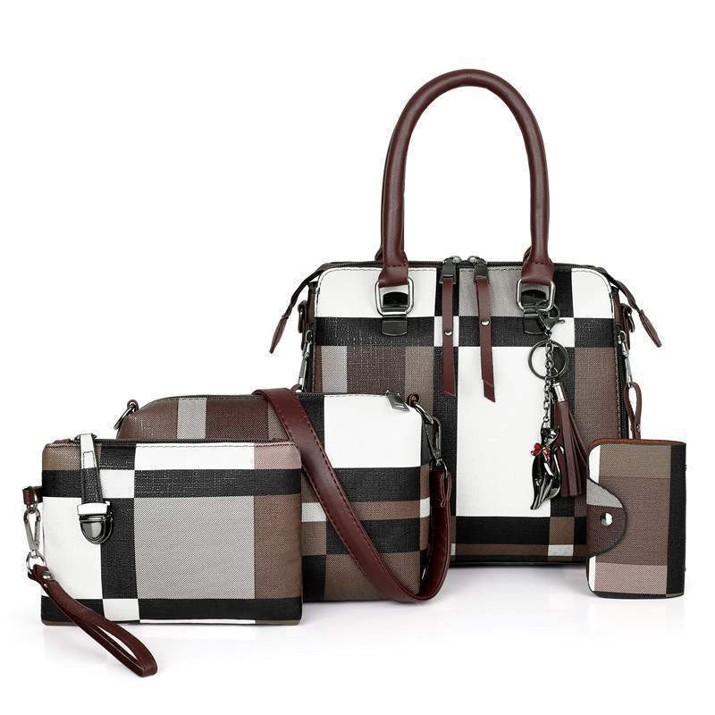 Luxury Plaid Handbag – Designer Women’s Shoulder Bag