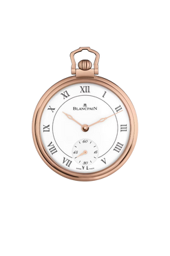 blancpain metiers d'art montre de poche demi-savonnette 18k red gold man's watch