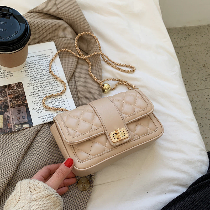 Lingge Small One-Shoulder Armpit Bag – Fashion Handbag for Women