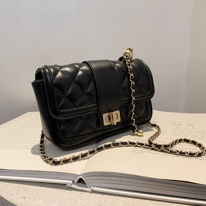 Lingge Small One-Shoulder Armpit Bag – Fashion Handbag for Women