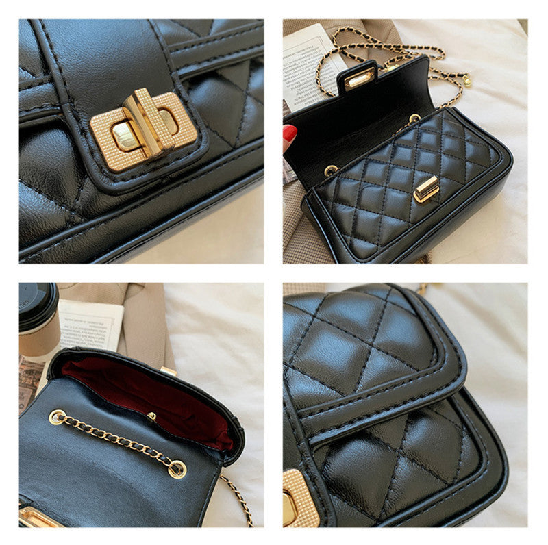 Lingge Small One-Shoulder Armpit Bag – Fashion Handbag for Women