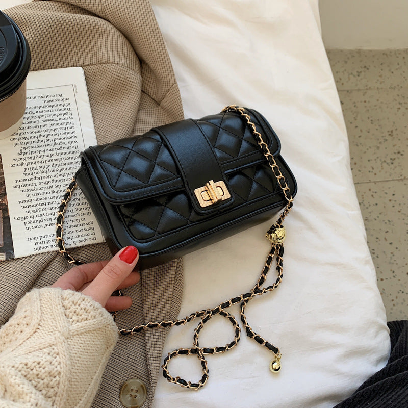 Lingge Small One-Shoulder Armpit Bag – Fashion Handbag for Women