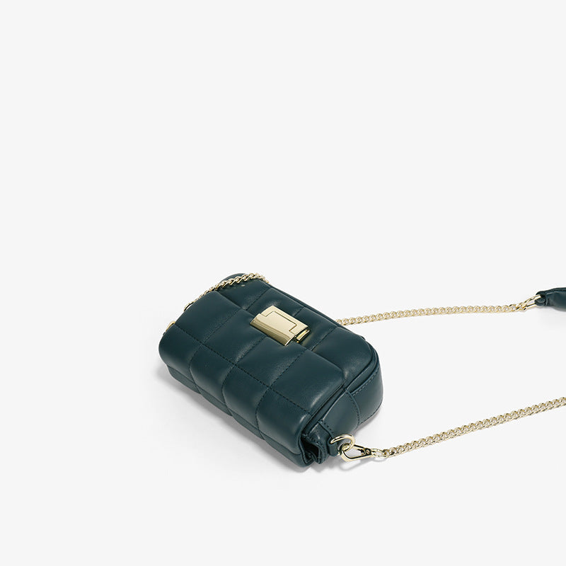 Small Green Rhombus Square Bag – Fragrant Wind Style