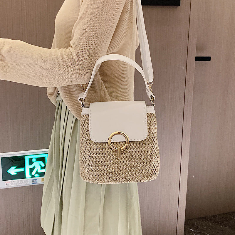 Women’s Hand-Knitted Straw Bag – Fashion Summer Handbag
