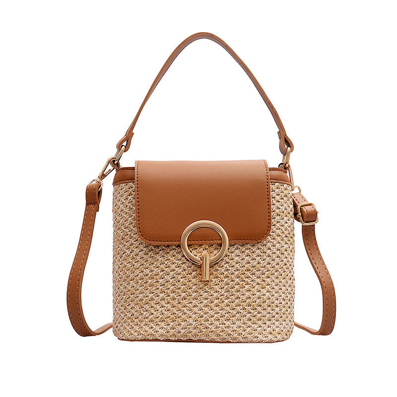 Women’s Hand-Knitted Straw Bag – Fashion Summer Handbag