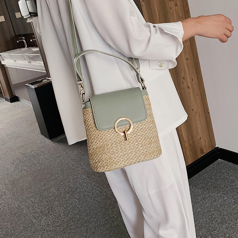 Women’s Hand-Knitted Straw Bag – Fashion Summer Handbag